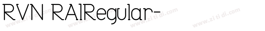 RVN RAIRegular字体转换